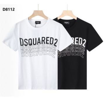 半袖Tシャツ ディースクエアードコピー  DSQUARED2コピー  今からの季節にピッタリ 肌に密着 2色可選