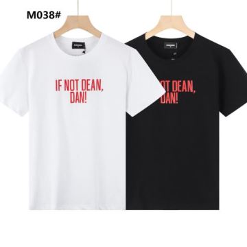 海外セレブ定番愛用 半袖Tシャツ DSQUARED2コピー 頑丈な素材 2色可選 ディースクエアードコピー