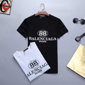 クールビズ バレンシアガコピー 2色可選  BALENCIAGAコピー  半袖Tシャツ 2022 個性的なデザイン 