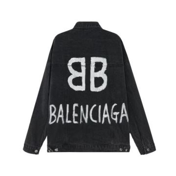 バレンシアガコピー 復古して古い  osゆったり痩せて見える BALENCIAGAコピー 高評価の人気品  2022 デニムジャケット