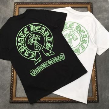 カッコいい印象を付ける 希少価値大！ 2色可選  CHROME HEARTSコピー 半袖Tシャツ クロムハーツコピー 2022  