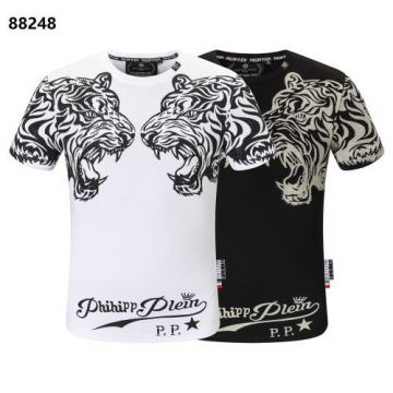 大絶賛！フィリッププレイン PHILIPP PLEIN 2022春夏 半袖Tシャツ PHILIPP PLEIN偽物ブランド 2色可選