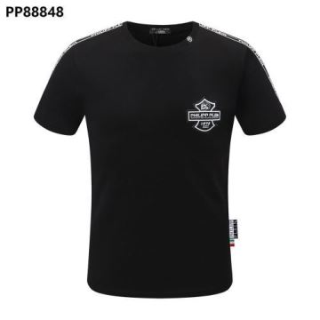 首胸ロゴ 2022春夏 半袖Tシャツ PHILIPP PLEINブランドスーパーコピー フィリッププレイン PHILIPP PLEIN