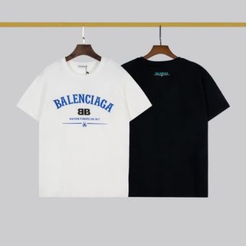 バレンシアガブランド 偽物 通販 半袖/Tシャツ激安大特価2022 BALENCIAGAコピー  2色可選 大歓迎な専門店