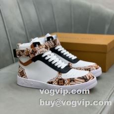 サイズ豊富 ブランドコピー 2022 ルイ ヴィトン LOUIS VUITTON ハイトップシューズ スニーカー 汚れも目立ちにくい