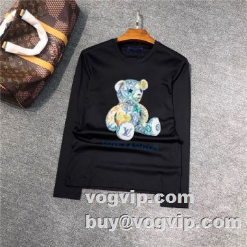 限量販売 長袖Tシャツ 2色可選 吸汗速乾 ルイ ヴィトン LOUIS VUITTON 2022秋冬 ルイ ヴィトンコピーブランド