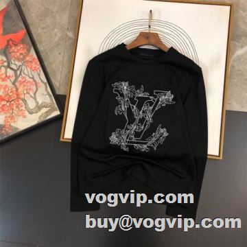 大人気アイテム！入手困難 ルイ ヴィトン LOUIS VUITTON 2022秋冬 長袖Tシャツ 2色可選 優しいフィット感 ルイ ヴィトンブランド 偽物 通販