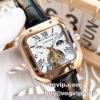 絶対オススメ? 2022 男性用腕時計 43mmx13mm カルティエ CARTIER Santos-Dumont 機械式 自動巻き カルティエブランド 偽物 通販 5色可選 サファイヤクリスタル風防