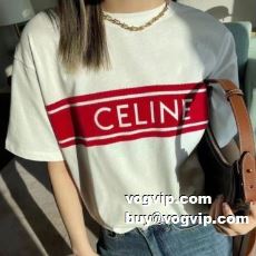 人気激売れ ラックスした雰囲気 セリーヌ CELINE 半袖Tシャツ セリーヌスーパーコピー