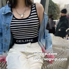 SALE開催 セリーヌ CELINE 半袖Tシャツ タンクトップ 優しいフィット感 セリーヌコピー