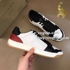 2年以上連続１位獲得 2色可選 ブランドスーパーコピー 2022秋冬 バーバリー BURBERRY カジュアルシューズ スニーカー イングランド風でレトロなデザインが高級感のあるスニーカー登場！