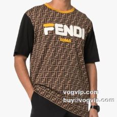 2022 人気雑誌掲載 フェンディ FENDIブランド コピー 半袖Tシャツ それでもコスパ良いので大満足だそうです 2色可選