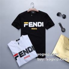 魅惑 2022 フェンディ FENDIコピー 半袖Tシャツ 2色可選 夏 夏服 ダンス 運動会 文化祭