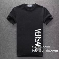 海外限定ライン 2022秋冬 半袖Tシャツ 高品質 ヴェルサーチ VERSACEスーパーコピー 3色可選