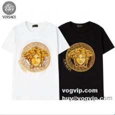 ヴェルサーチブランドコピー 機能性も備えたアイテム 2022秋冬 VERSACE 半袖Tシャツ 2色可選 乾きやすい
