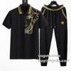 目玉商品 2022秋冬 半袖Tシャツ ブランド 偽物 通販 ジャージ ヴェルサーチ VERSACE メンズ 上下 スウェット 男女兼用 半袖 上下セット 2色可選