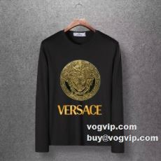 2022秋冬 綺麗に決まるフォルム！ ヴェルサーチコピー ブランド VERSACE 長袖Tシャツ 4色可選