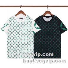 LOUIS VUITTONコピー ブランド 2023 優しい色合い ルイ ヴィトン 半袖Tシャツ 2色可選
