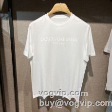 スーパーコピー 激安 今一番HOTな新品 ドルチェ＆ガッバーナ Dolce&Gabbana 半袖Tシャツ ラックスした雰囲気