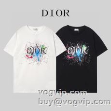 2023 半袖Tシャツ 細身のシルエット ディオール DIORコピー 2色可選 ファッション 人気