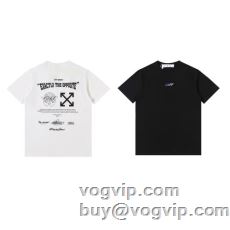 品質保証2023 オフホワイトスーパーコピー半袖Tシャツ 2色可選 OFF-WHITE ブランド 偽物 通販欧米風