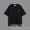 プラダ PRADA 2023夏季 著名人の着用 業界高品質スーパーコピー 半袖Tシャツ 2色可選 流行に関係なく長年愛用できる
