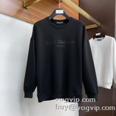 ドルチェ＆ガッバーナ Dolce&Gabbana 2024秋冬 ブランド 偽物 通販 高級感ある プルオーバーパーカー 2色可選 存在感のある