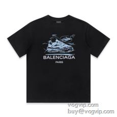 プレゼントに ブランドコピー 2024新作登場 バレンシアガ BALENCIAGA 半袖Tシャツ 2色可選 暖かみのある肌触り