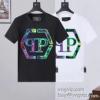 目玉商品 フィリッププレイン 2024春夏季超人気 PHILIPP PLEINブランドスーパーコピー 吸汗速乾 半袖Tシャツ 2色可選