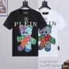 フィリッププレインブランドコピー PHILIPP PLEIN 優しいフィット感 2024新款 半袖Tシャツ 2色可選 お洒落自在