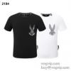 コピー商品 2024夏季 半袖Tシャツ 暖かみのある肌触り フィリッププレイン PHILIPP PLEIN 2色可選 大人キレイに仕立てる