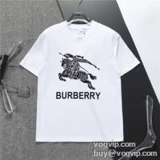 2024新作品 サイズ豊富 バーバリーブランドコピー BURBERRY 半袖Tシャツ 吸汗性に優れ