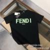 半袖Tシャツ 2色可選 2024夏季 モデル大絶賛?  フェンディ FENDI ブランド コピー 半袖tシャツ 配いろ 涼しい カジュアルクルーネック