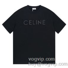 セリーヌ CELINEスーパーコピー 人気販売中 2024春夏季超人気 半袖Tシャツ 収縮性のある