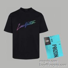 先行販売 ルイ ヴィトン LOUIS VUITTONコピー 半袖Tシャツ 2色可選 2024年モデル入荷 乾きやすい