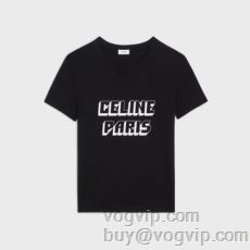 主役になる存在感 CELINE レディース 2024最新入荷 セリーヌブランドスーパーコピー 半袖Tシャツ 夏コーデに大活躍間違いなし