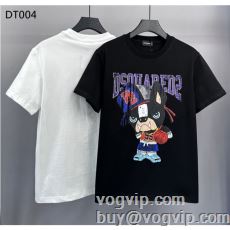 最旬アイテム 2024年モデル入荷 ディースクエアード DSQUARED2ブランド コピー 高品質 半袖Tシャツ 2色可選