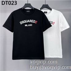 売れ筋のいい ディースクエアード DSQUARED2 半袖Tシャツ カジュアル 春 夏 薄手 Tシャツ 2024新作登場 2色可選 スーパーコピー優良サイト