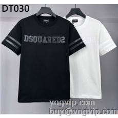 ディースクエアード DSQUARED2 2024新品 半袖Tシャツ 優しいフィット感 スーパーコピー 2色可選 海外限定ライン