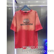 バレンシアガ 2024春夏 BALENCIAGAブランド コピー 接触冷感 レディース 半袖Tシャツ 2色可選 人気新品★超特価★