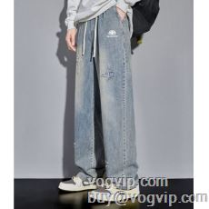 ★安心★追跡付  BALENCIAGA偽物ブランド バックポケット付 2024春夏季超人気 バレンシアガ ジーンズ 2色可選