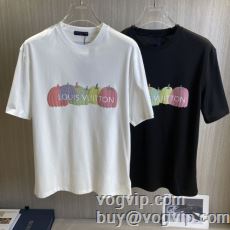 抜群の雰囲気が作れる! 2024新作品 ルイ ヴィトンコピーブランド LOUIS VUITTON 着心地満点 半袖Tシャツ 2色可選