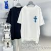 美品！ 2024秋冬季超人気 クロムハーツブランド 偽物 通販 CHROME HEARTS 優しいフィット感 半袖Tシャツ 2色可選