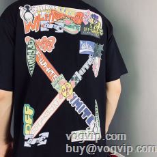 今一番HOTな新品 ブランドコピー代引き専門店 2024激安大特価低価 オフホワイト OFF-WHITE 半袖Tシャツ カジュアル系ファッションの定番アイテム