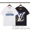 格安！ ルイ ヴィトン LOUIS VUITTONコピーブランド 収縮性のある 半袖Tシャツ 2色可選 2024秋冬季超人気
