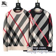 海外セレブ愛用 BURBERRYブランド服 コピー 2024品質保証定番 バーバリー  ニットウェア 2色可選 防寒機能ある