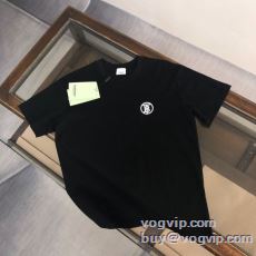 2025海外通販 バーバリー コピーブランド 早くも完売している 半袖Tシャツ 2色可選