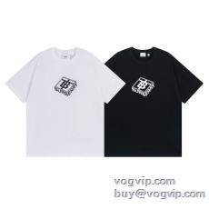 バーバリー BURBERRY 2025年モデル入荷 半袖Tシャツ 2色可選 コピーブランド 限量販売