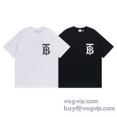 2025年モデル入荷 バーバリー BURBERRY 流通限定モデル 半袖Tシャツ 2色可選 偽物ブランド