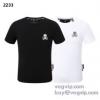 フィリッププレイン ブランド 偽物 通販 2025高級品 通販 半袖Tシャツ 2色可選 売れ筋のいい